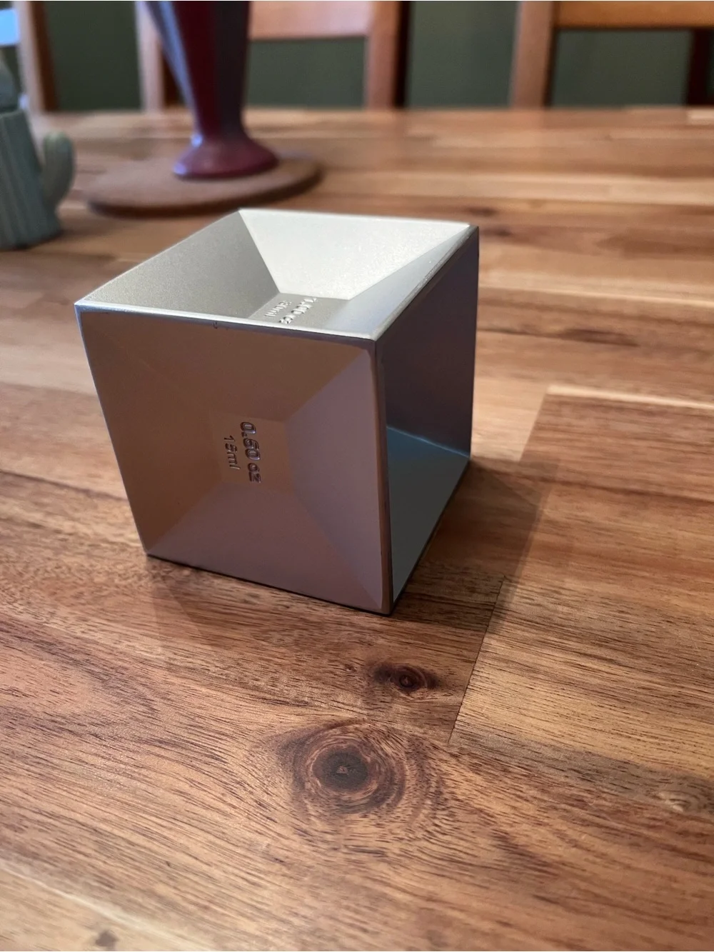 kikkerland metal cube bar jigger